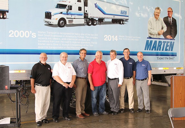 Marten Transport Received its 10,000th Commemorative Utility Trailer