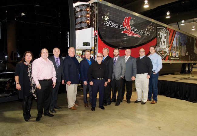 Utility Delivers Special 35th Anniversary Trailer To Stevens Transport
