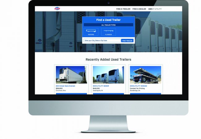 Utility Unveils New Website for Used Trailers